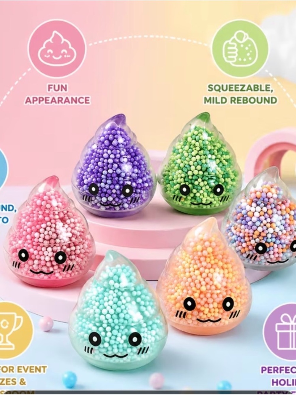 Poop  Bead Squeeze Toys - Multicolor mystery